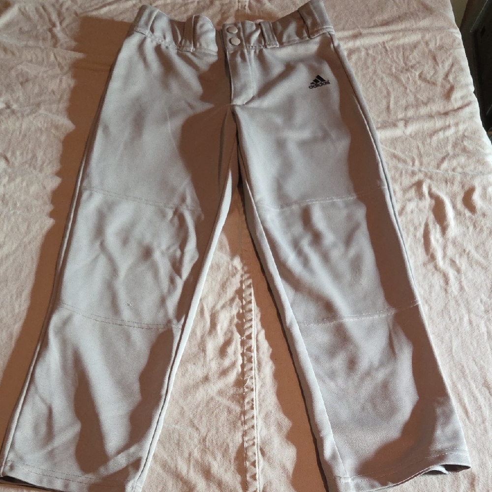 Adidas Kids Light Gray BaseballPants